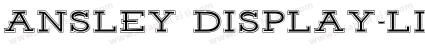 Ansley Display-Light字体转换